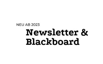 Neu bei TPB: Newsletter & Blackboard